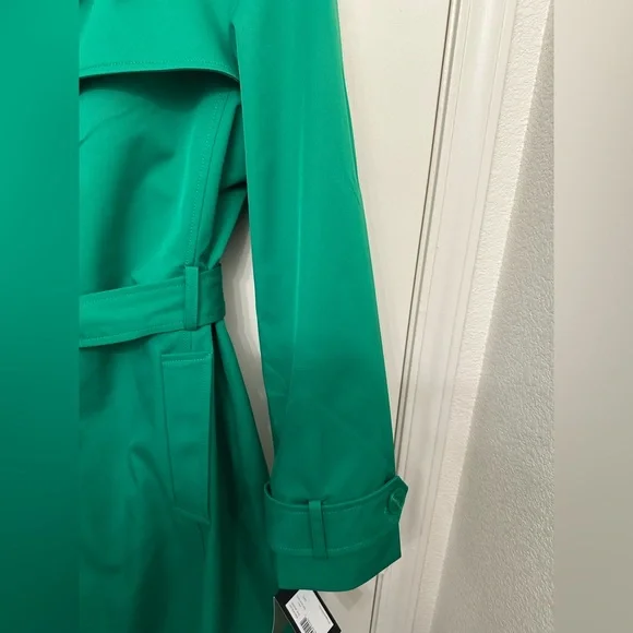 Kate Spade Vibrant Green Trench Coat - Picture 7 of 7